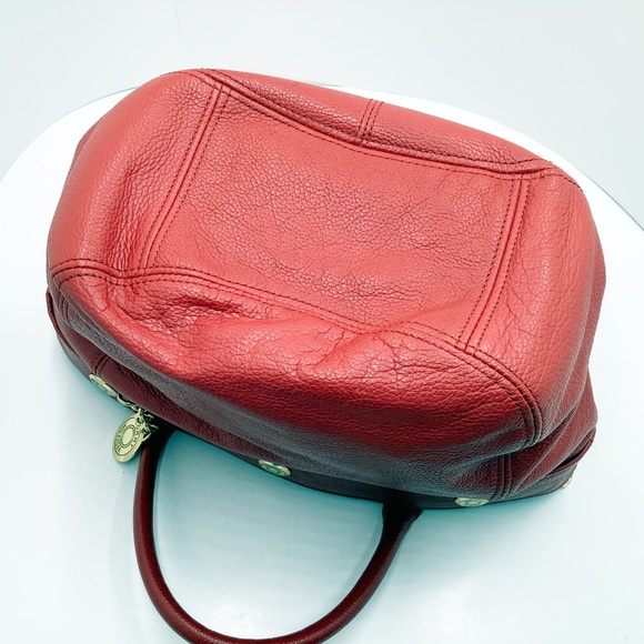 {Tommy Hilfiger} Red Leather Tote - Picture 6 of 8